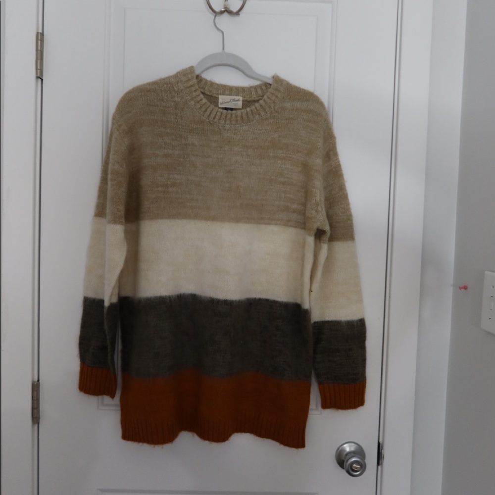 Striped oversized sweater